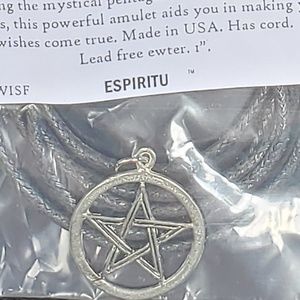 Jewelry - Wish Fulfillment Pentagram w Cord NWT Jewelry - Wish Fulfillment Pentagram w Cord NWT